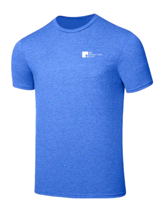 Seriously Soft Heathered Royal T-Shirt w/My Urgent Care Logo