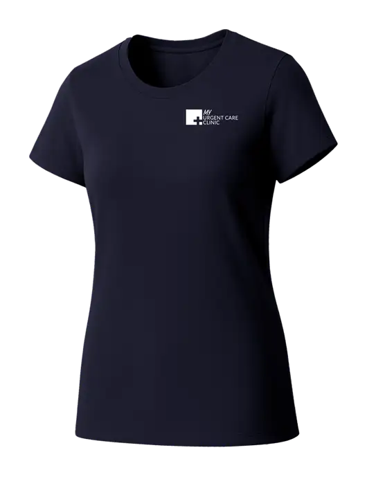Womens Seriously Soft New Navy T-Shirt w/My Urgent Care Logo