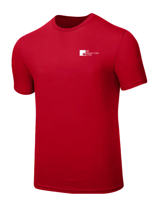 Seriously Soft Red T-Shirt w/My Urgent Care Logo