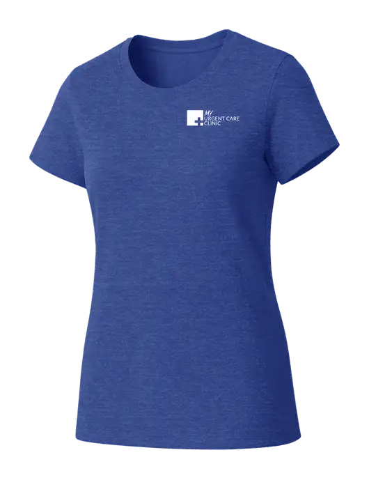 Womens Seriously Soft Royal Frost T-Shirt w/My Urgent Care Logo