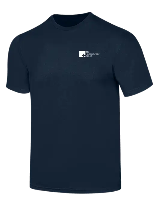 Simply Soft Navy 4.5oz  Poly/Combed Ring Spun Cotton T-Shirt w/My Urgent Care Logo