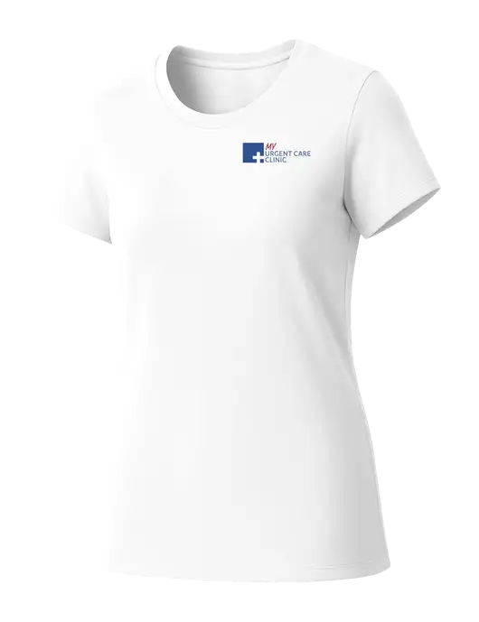 Womens Seriously Soft White T-Shirt w/My Urgent Care Logo
