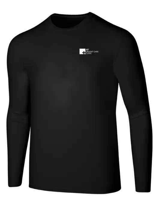 Seriously Soft Black Long Sleeve T-Shirt w/My Urgent Care Logo