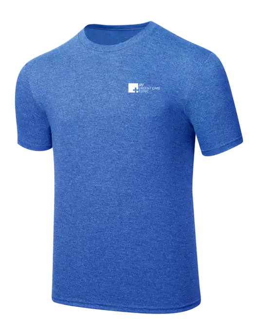 Simply Soft Royal Frost 4.5oz  Poly/Combed Ring Spun Cotton T-Shirt w/My Urgent Care Logo