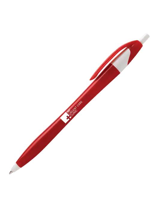 Novella Red/White Executive Pen - Blue Ink w/My Urgent Care Logo
