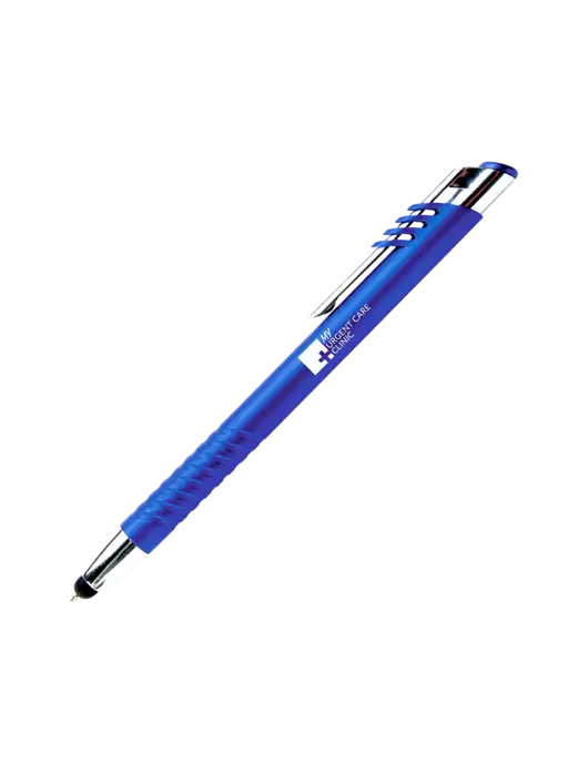 Schirhart Blue Stylus Pen - Blue Ink w/My Urgent Care Logo