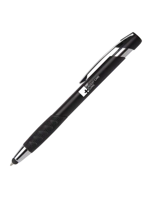 Alize Black Stylus Black Ink Pen w/My Urgent Care Logo