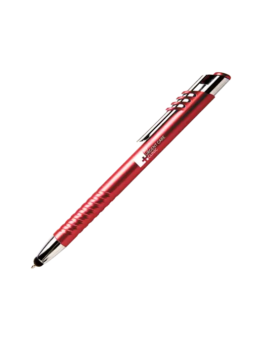 Schirhart Red Stylus Pen - Blue Ink w/My Urgent Care Logo