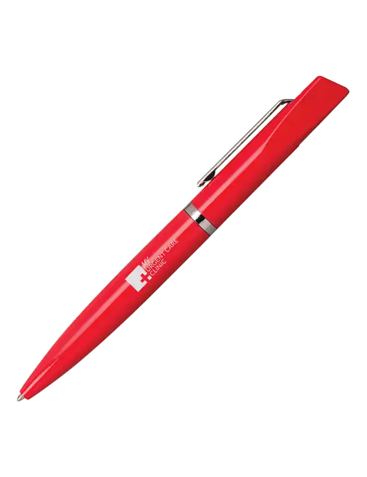 Santos Red Pen - Black Ink w/My Urgent Care Logo