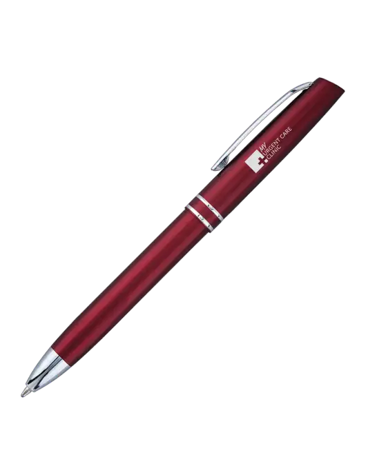 Maroon Anguilla Black Ink Pen w/My Urgent Care Logo
