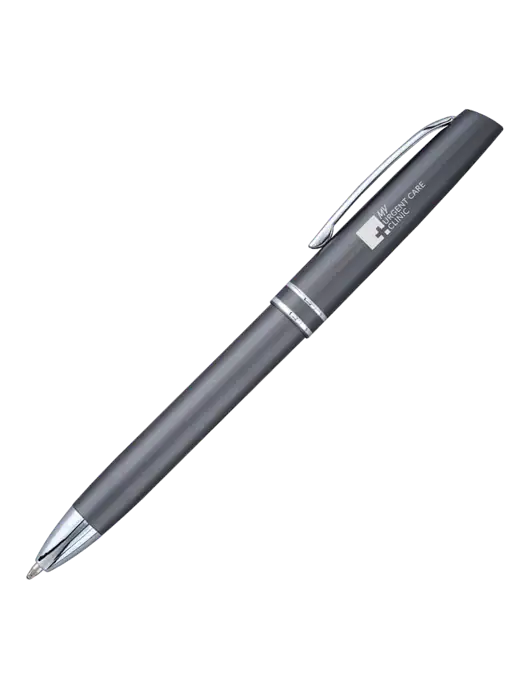 Gunmetal Anguilla Black Ink Pen w/My Urgent Care Logo