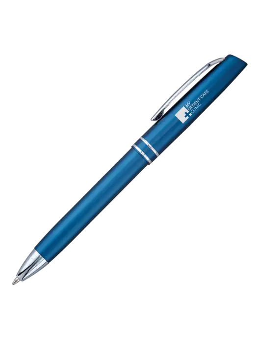 Blue Anguilla Black Ink Pen w/My Urgent Care Logo
