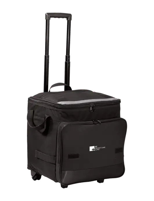 Black Rolling Cooler w/My Urgent Care Logo