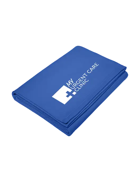 Core Royal Fleece Sweatshirt Blanket w/My Urgent Care Logo