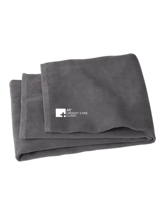 Graphite Beach Towel w/My Urgent Care Logo
