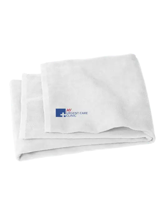 White Beach Towel w/My Urgent Care Logo