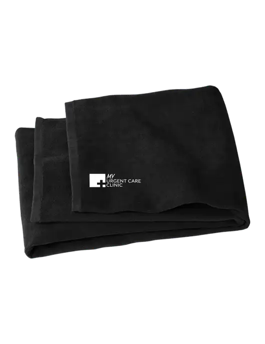 Black Beach Towel w/My Urgent Care Logo