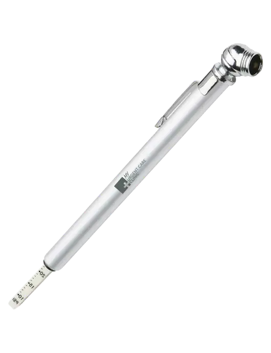 Quick View Silver Tire Gauge w/My Urgent Care Logo