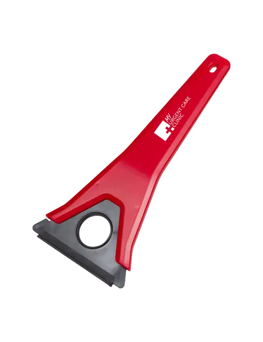 TriBlade Red Windshield Scraper w/My Urgent Care Logo