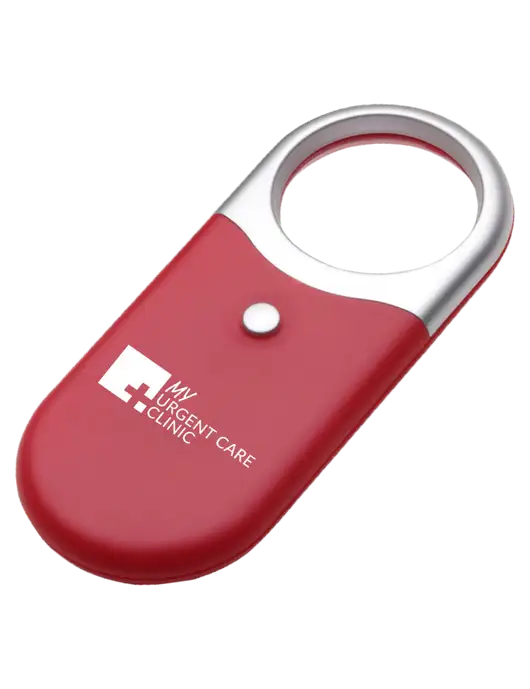 Compact Red Magnifier Light w/My Urgent Care Logo