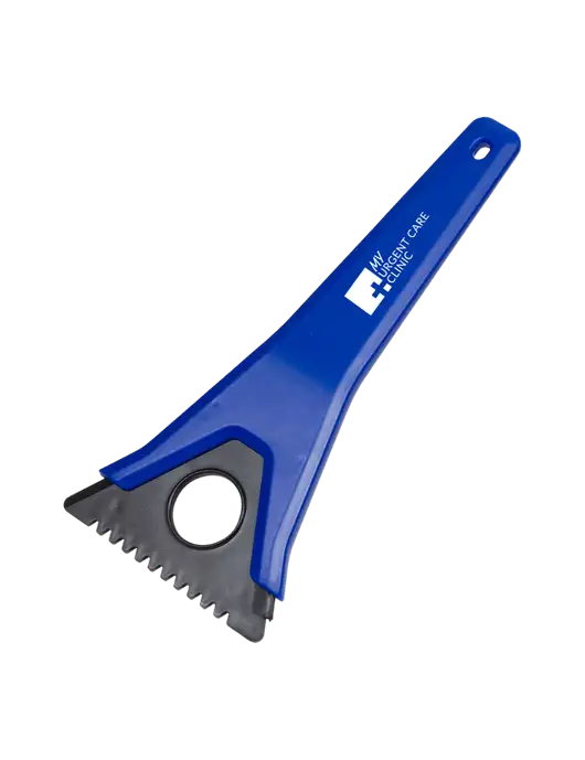 TriBlade Blue Windshield Scraper w/My Urgent Care Logo