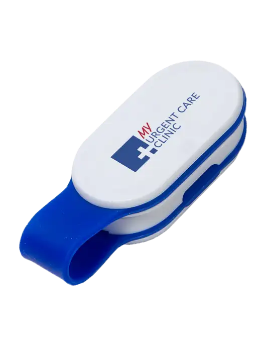 Magna Clip Blue Personal Safety Light w/My Urgent Care Logo