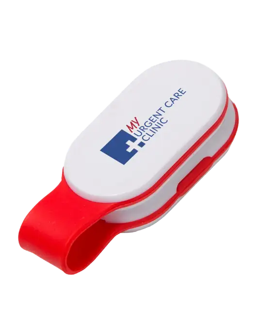 Magna Clip Red Personal Safety Light w/My Urgent Care Logo