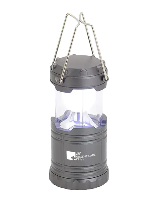 Gunmetal Mini Retro Lantern w/My Urgent Care Logo