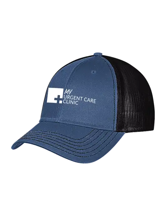 Dark Royal/Black Mesh Trucker Cap Snap Back w/My Urgent Care Logo