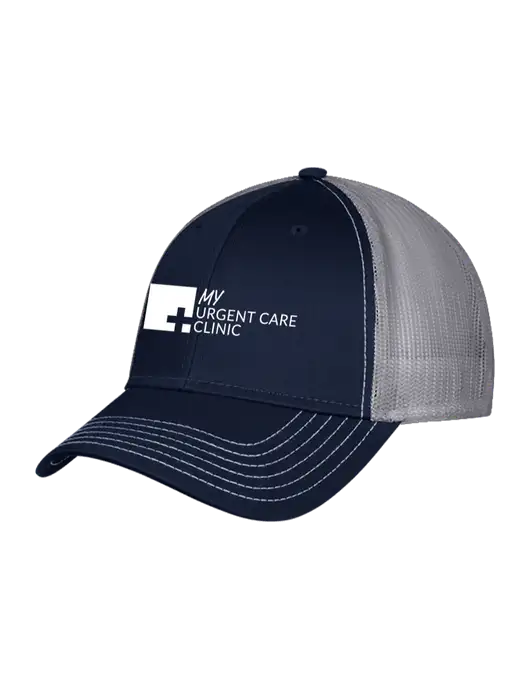 Navy & Grey Mesh Trucker Cap Snap Back w/My Urgent Care Logo