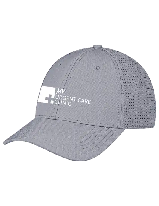 Grey Performance Stretchable Cap Hook & Loop w/My Urgent Care Logo