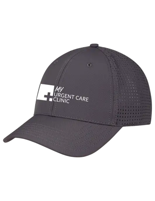 Charcoal Performance Stretchable Cap Hook & Loop w/My Urgent Care Logo