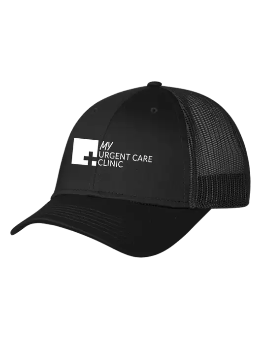 Black Mesh Trucker Cap Snap Back w/My Urgent Care Logo