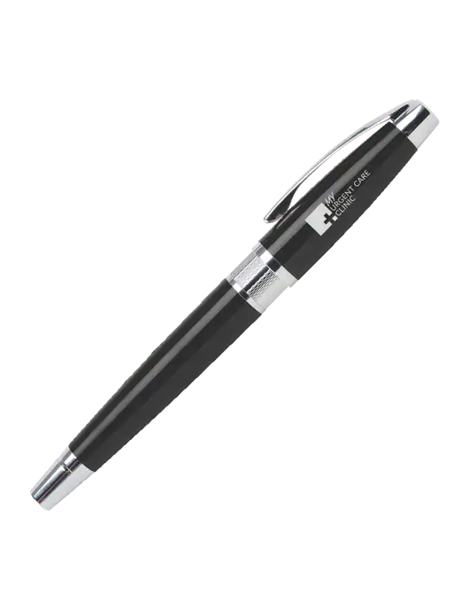 Masscotti Black Rollerball Pen - Black Ink w/My Urgent Care Logo