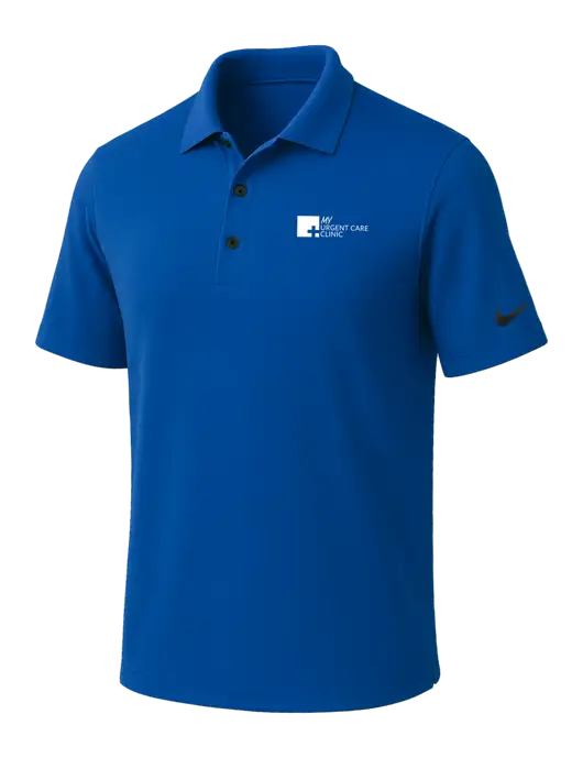 NIKE Dark Royal Dri-Fit Micro Pique Polo w/My Urgent Care Logo