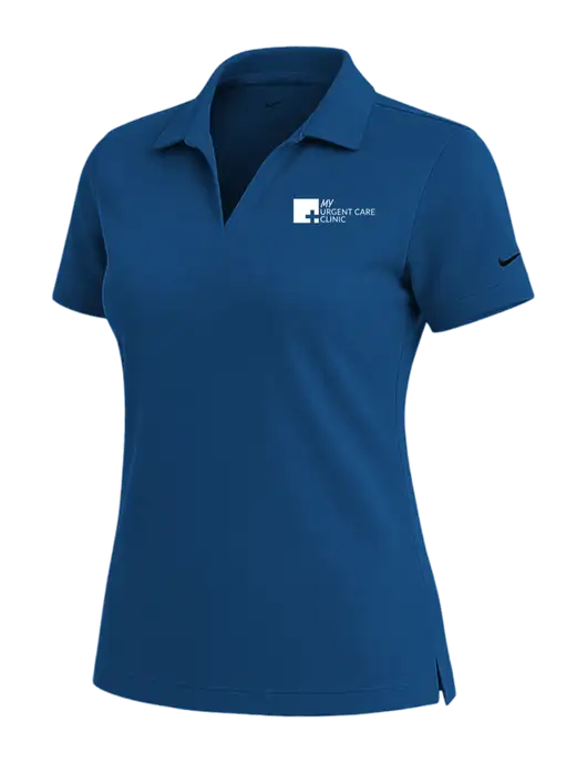 NIKE Dark Royal Womens Dri-Fit Micro Pique Polo w/My Urgent Care Logo