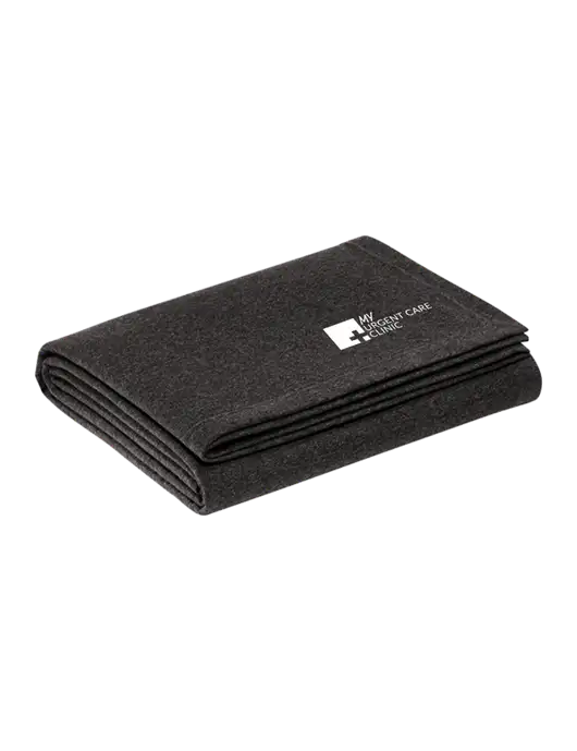 Recycled Charcoal Heather Blanket w/My Urgent Care Logo
