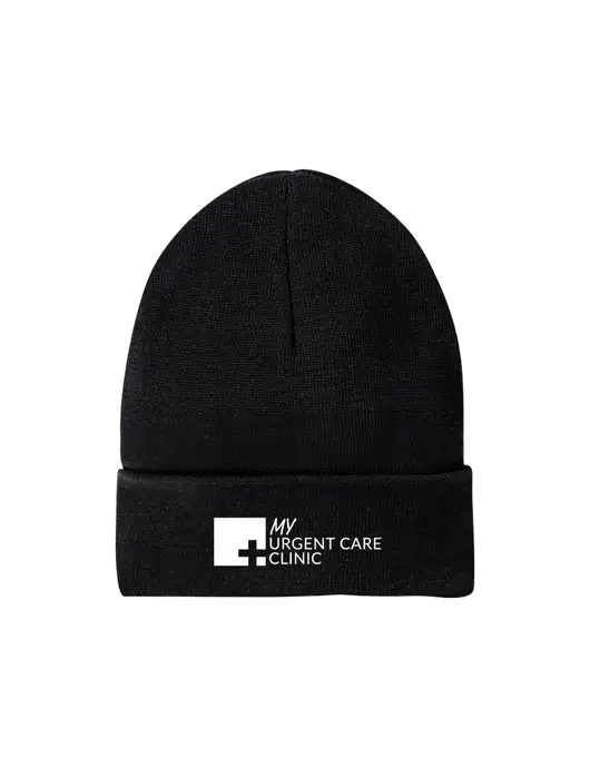 Recycled Black Beanie w/My Urgent Care Logo
