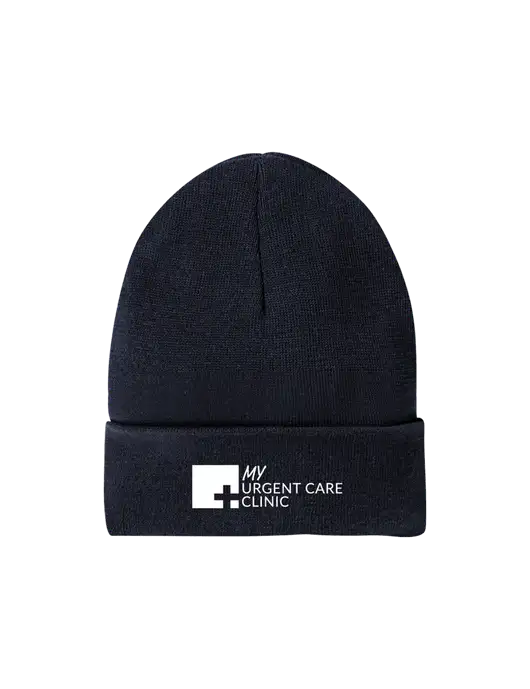 Recycled True Navy Beanie w/My Urgent Care Logo