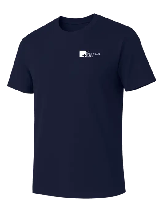 Allmade Dark Navy Organic Cotton Tee w/My Urgent Care Logo