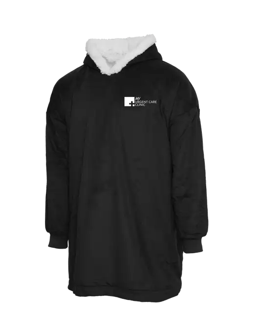 Wearable Lodge Black Blanket w/My Urgent Care Logo