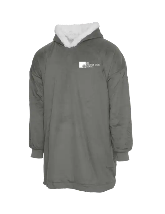 Wearable Lodge Medium Grey Blanket w/My Urgent Care Logo