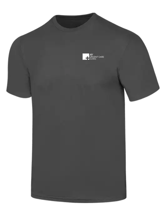 Simply Soft Charcoal 4.5oz  Poly/Combed Ring Spun Cotton T-Shirt w/My Urgent Care Logo