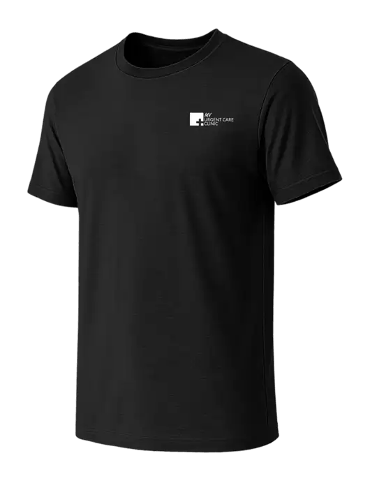 BELLA+CANVAS Black CVC Short Sleeve Tee w/My Urgent Care Logo