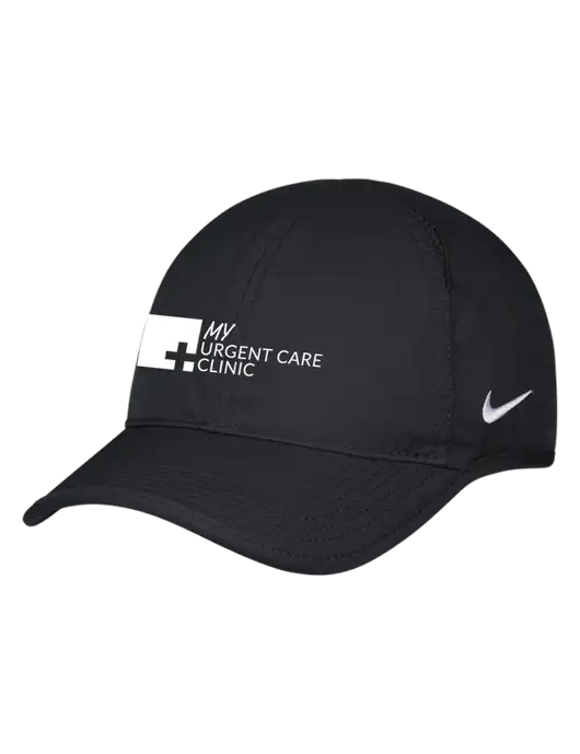 Nike Black Featherlight Cap w/My Urgent Care Logo