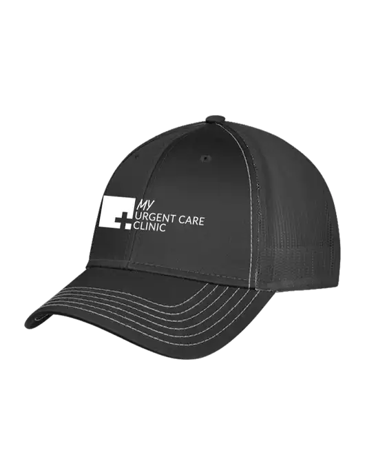 Charcoal Grey Mesh Trucker Cap Snap Back w/My Urgent Care Logo