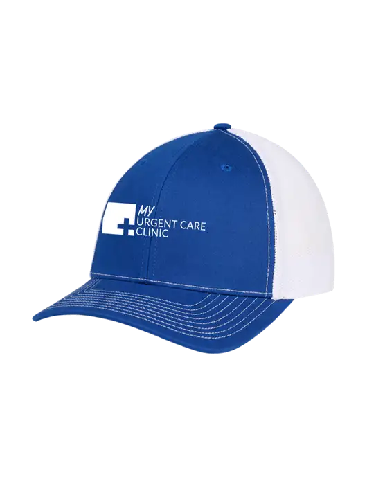 Richardson Adjustable Snapback Original 112 Trucker Cap Royal w/White Mesh w/My Urgent Care Logo