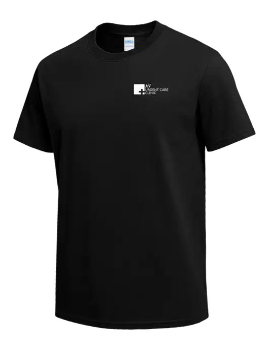 Black Heavyweight 6.1 oz T-Shirt w/My Urgent Care Logo