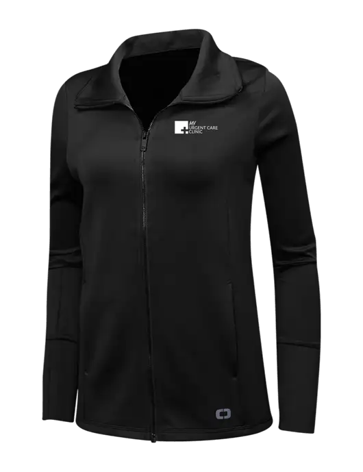 OGIO Black Womens Endurance Modern Performance Full-Zip w/My Urgent Care Logo