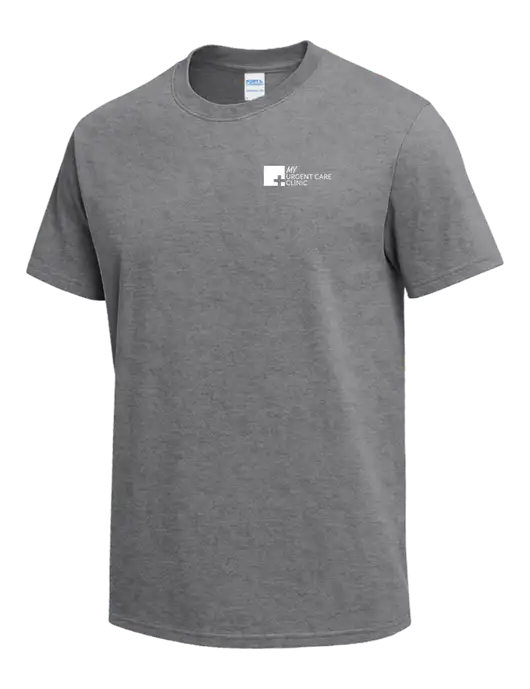 Medium Grey Heather Heavyweight 6.1 oz T-Shirt w/My Urgent Care Logo